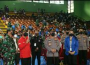 Mahasiswa Bersinergi dengan Polri Gelar Vaksinasi Massal