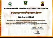 Pemprov Beri Penghargaan ke Polda Sumbar