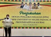 PROF. GANEFRI KUKUHKAN DPW ILUNI UNP KEPRI