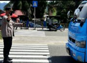 Polsek Koto Tangah Razia Kendaraan Untuk Vaksinasi