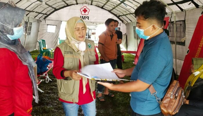 Pasca Gempa, Polres Pasaman Perhatikan Kesehatan Warga di pengungsian