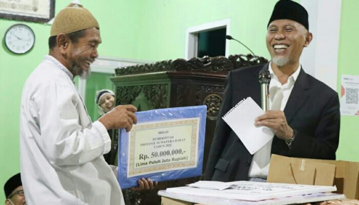 Ramadhan 1443H Masjid AN-Nur Sawahlunto Dapat Bantuan 70 Juta