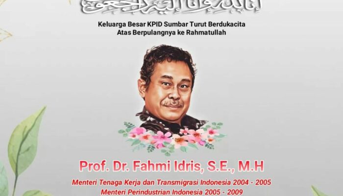 Di Rumah Duka Fahmi Idris, Atas Nama Sumbar Wagub Ucapkan Belasungkawa