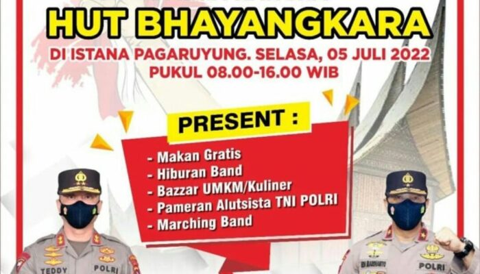 Puncak Hari Bhayangkara, Polda Sumbar Gelar Pesta Rakyat