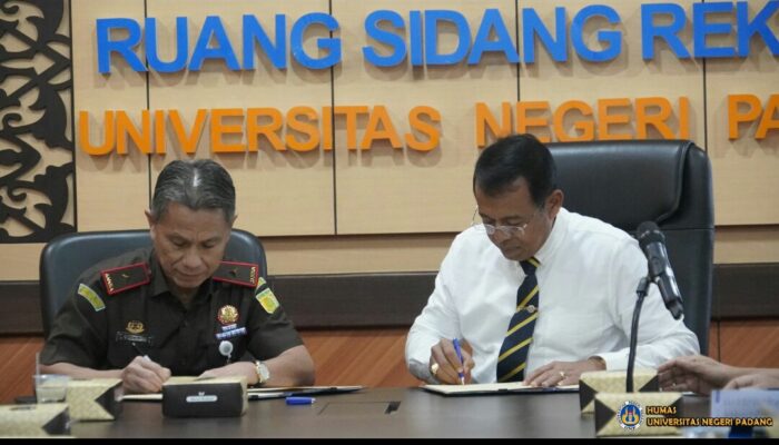 UNP dan Kejati Sumbar Tandatangani Nota Kesepahaman