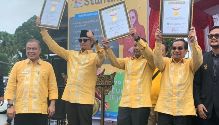 Puncak HATN 2022, Sajian 5110 Gelas Teh Talua Pecahkan Rekor MURI