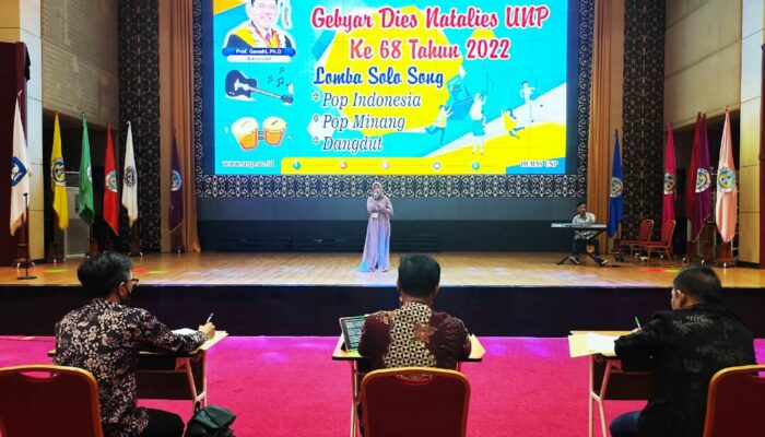Gebyar Dies Natalies UNP ke-68 Adakan Lomba Solo Song