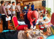 HUT IDI ke-72, Personel Polres Solok Kota Ikut Partisipasi Donor Darah