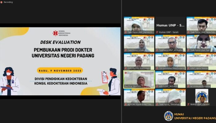 Konsil Kedokteran Indonesia Gelar Desk Evaluation Prodi Kedokteran UNP