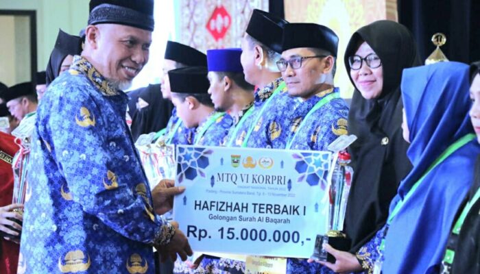 Ditutup MenpanRB, Sumbar Juara Umum MTQ VI Korpri 2022