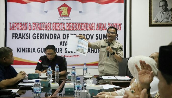 Fraksi Gerindra Sumbar: Gubernur, Jangan Dustai Kami