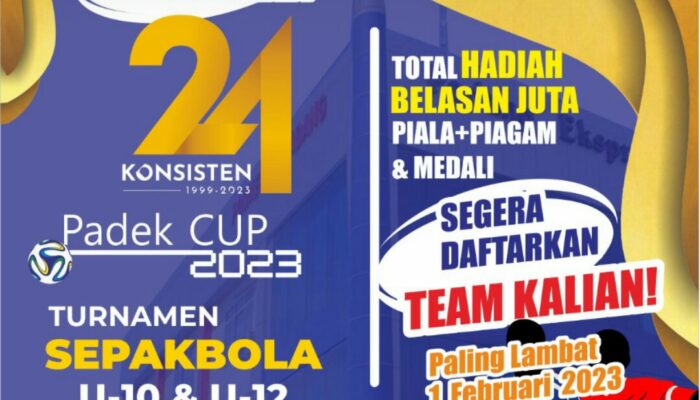 HUT ke-24 Padek Adakan Turnamen Sepakbola U-10 & U-12