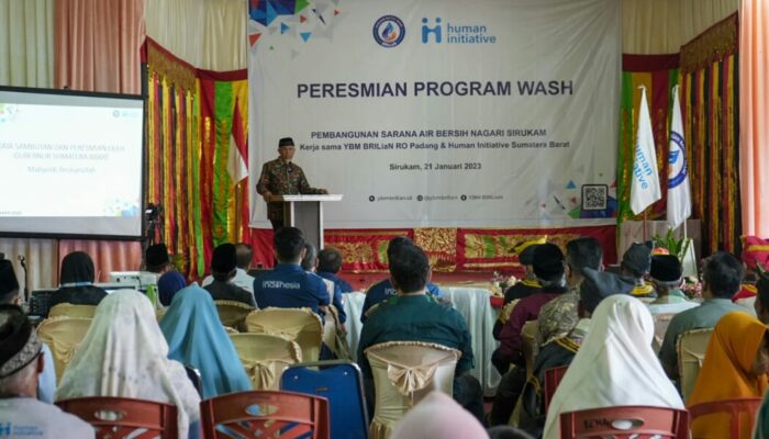 Gubernur Mahyeldi Resmikan Program Wash Sirukam