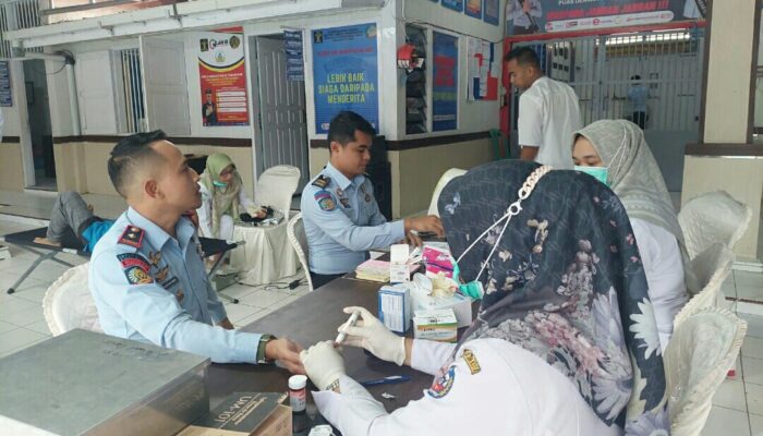 Peringati HBP ke 59 Lapas Suliki Gelar Donor Darah