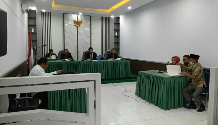 Sekda Pessel Hadiri Langsung Sidang SIP di KI Sumbar