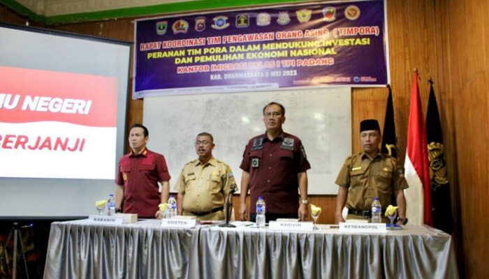 Imigrasi Padang Sinergikan Tim PORA Di Dharmasraya