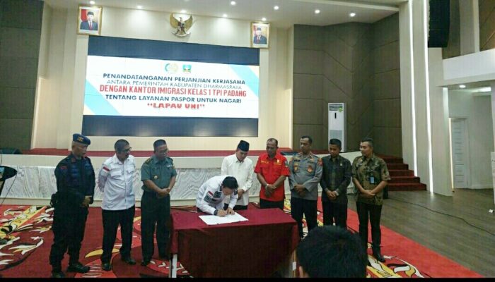Imigrasi Padang dan Kabupaten Dharmasraya MoU LAPAU UNI