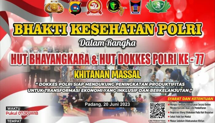 Selasa 20 Juni Polda Sumbar gelar Khitanan Massal