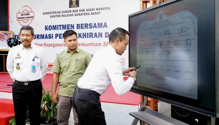 Lapas Suliki Berkomitmen Bersama Tranformasi Pemutakhiran Data Simpeg