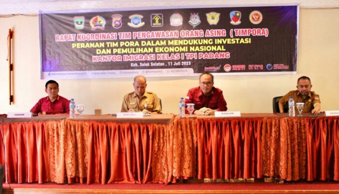 Imigrasi kelas I TPI Padang & Tim Pora Solsel, Jalin Sinergi