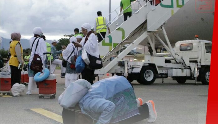 393 Jemaah Haji Kloter Perdana Tiba di Sumbar