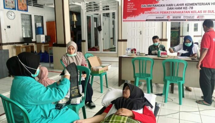 Peringati Harlah Ke-78 Kemenkumham, Lapaski Gelar Donor Darah