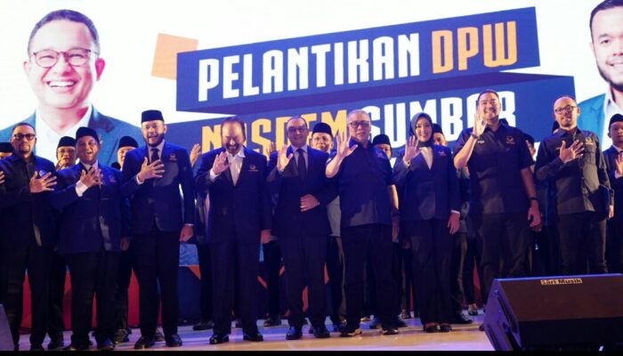 Anies Bicara Keadilan di Pelantikan Pengurus DPW NasDem Sumbar