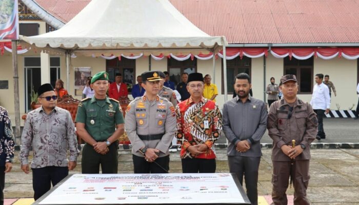 Deklarasi Pemilu Damai 2024 di Mapolres Solsel Himbau Damai