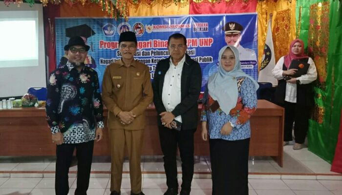 Rektor UNP Luncurkan Aplikasi Nagari Informatif
