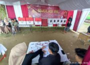 KPU Tanah Datar Simulasi Pemilu 2024 di Lokasi TPS Erupsi Marapi