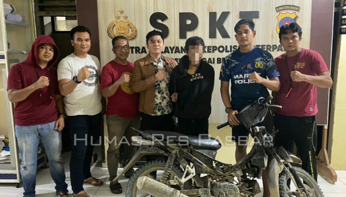MH, Pelaku Curanmor Dibekuk Reskrim Polsek Sungai Beremas