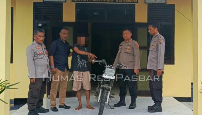 Residivis Narkoba Beraksi Curanmor, Dibekuk Polsek Ranah Batahan