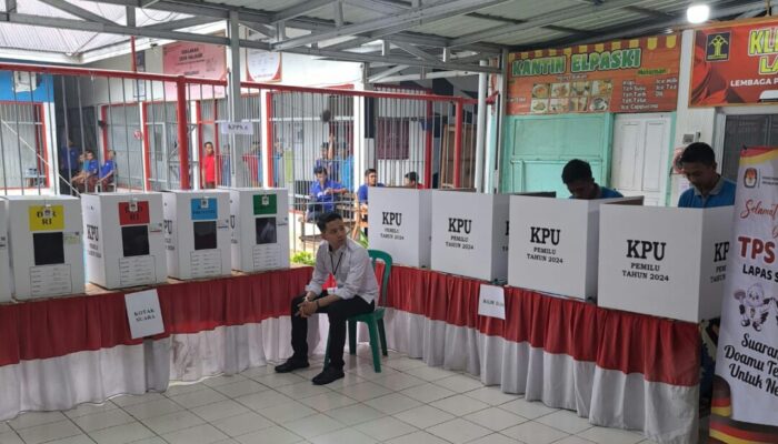 TPS Lapas Suliki Merah Putih, WBP Coblos Penuh Semangat