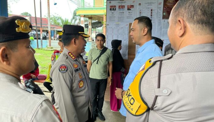 Humas Polda Sumbar Pantau TPS di Kabupaten Sijunjung