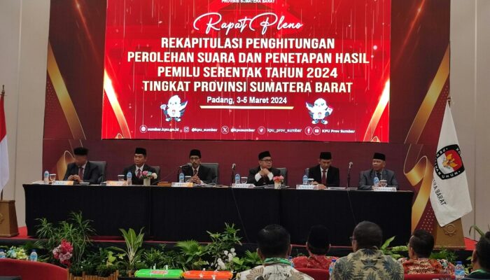 Hitung Suara Dimulai, Rapat Pleno KPU Sumbar 3-5 Maret