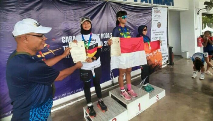 Atlet Sepatu Roda Kota Pariaman Berjaya di Malaysia