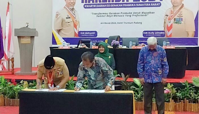 UNP Buat Perjanjian Kerjasama dengan Kwarda Pramuka Sumbar