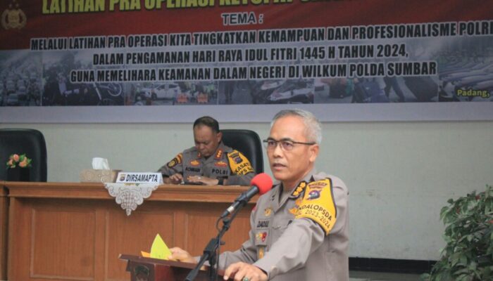 Polda Sumbar Matangkan Pra Operasi Ketupat Singgalang 2024