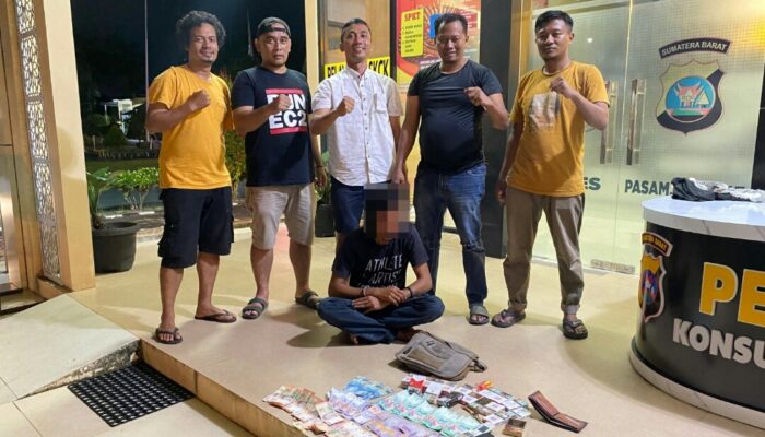 Pencuri Terekam CCTV, Ditangkap Satreskrim Polres Pasbar