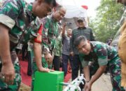 Danrem 032/Wbr Dukung Program Air Bersih di Sungai Tarab