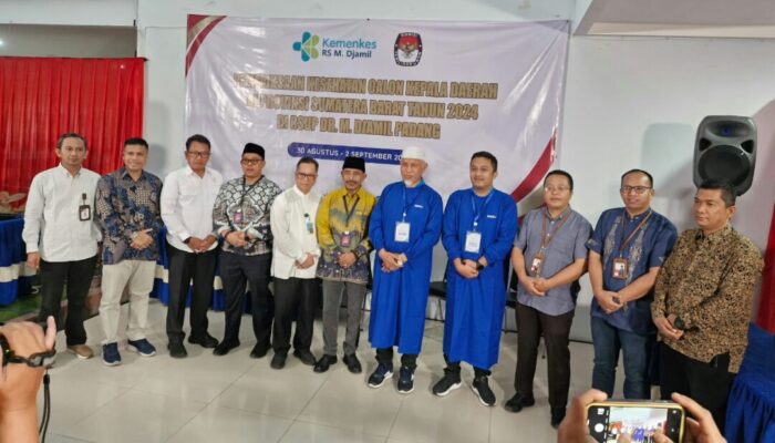 Sejumlah Paslon Pilkada Sumbar Cek Kesehatan di RSUP Dr.M. Djamil