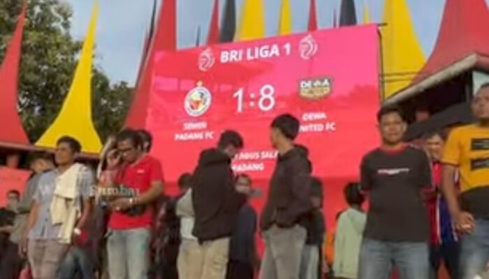 Kabau Sirah Dibikin Malu Dibantai Dewa United 1-8 di Kandang
