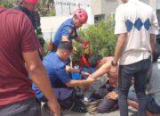 Pekerja Tersengat Listrik saat Mengecat Gedung di Padang