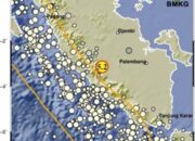 Gempa Magnitudo 5,2 Guncang Wilayah Sumatra Selatan