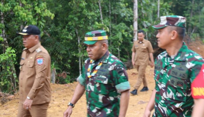 Tekan Penyelesaian Irdam I/BB Tinjau TMMD ke-123 di Mentawai