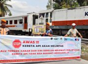 KAI Sumbar Sosialisasi Keselamatan di Jalur Perlintasan