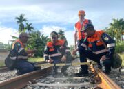Guna Keselamatan KAI Sumbar Lakukan Cek Lintasan