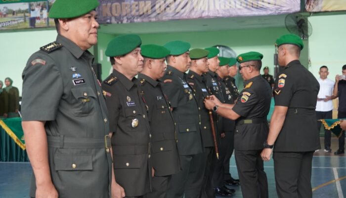Danrem 032/Wbr Sertijab Pejabat Korem dan Dandim 0312/Padang