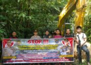Polres Solsel Sita Excavator Tambang Emas Ilegal
