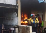 Tabung Gas Bocor Toko Laundry di Banuaran Hangus Terbakar